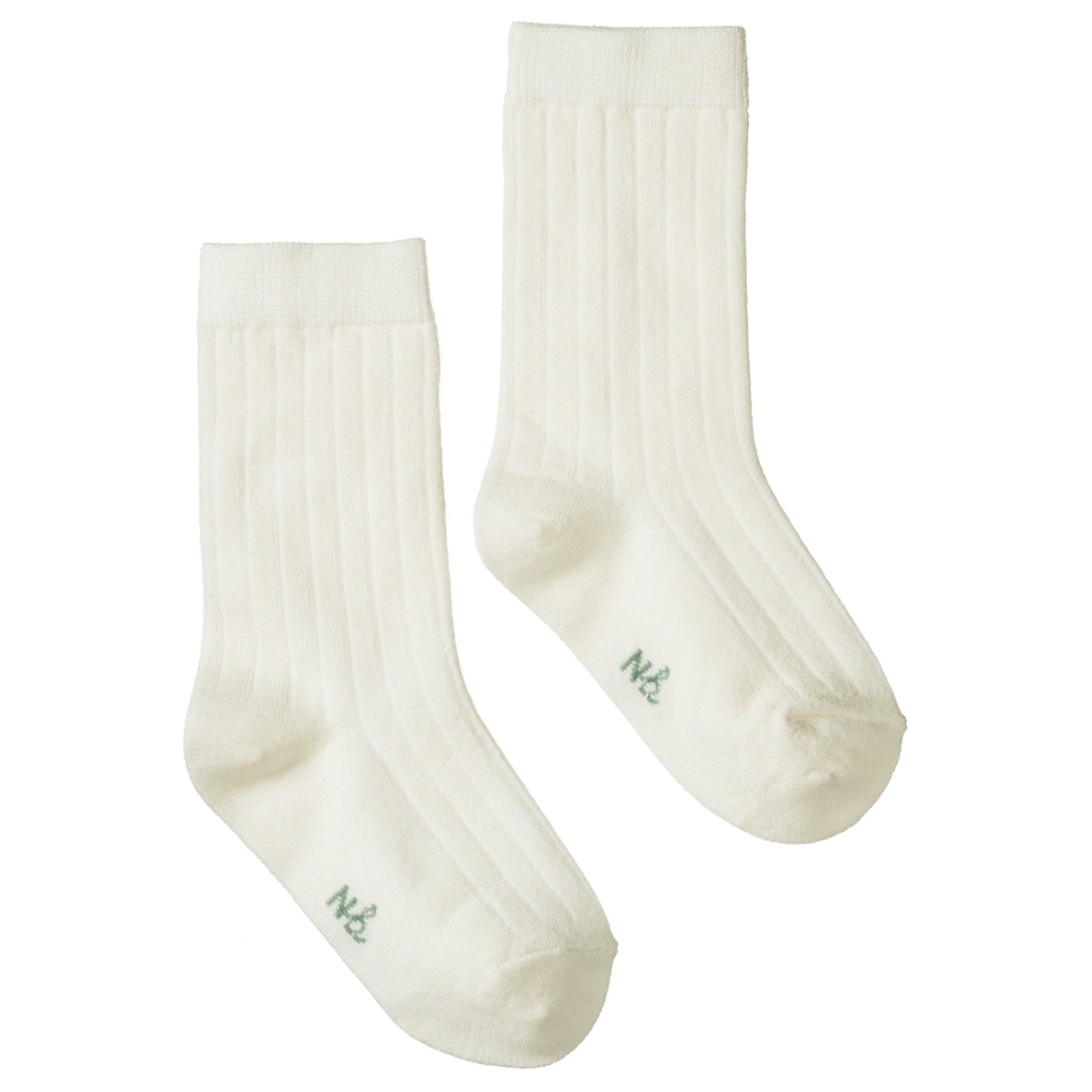 Nature Baby Organic Wool Rib Socks - Natural - Tea Pea Home