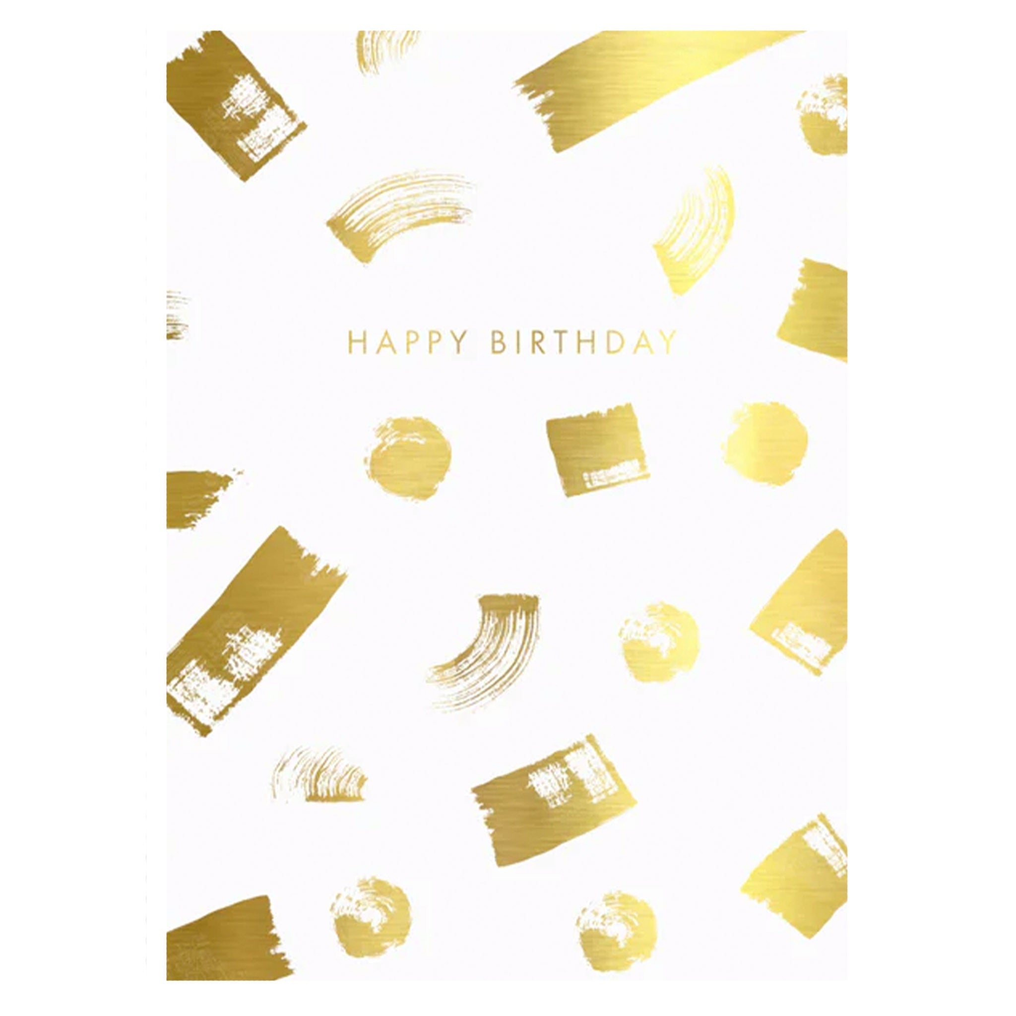 Papier HQ Card - Happy Birthday Foil Paint - Tea Pea Home