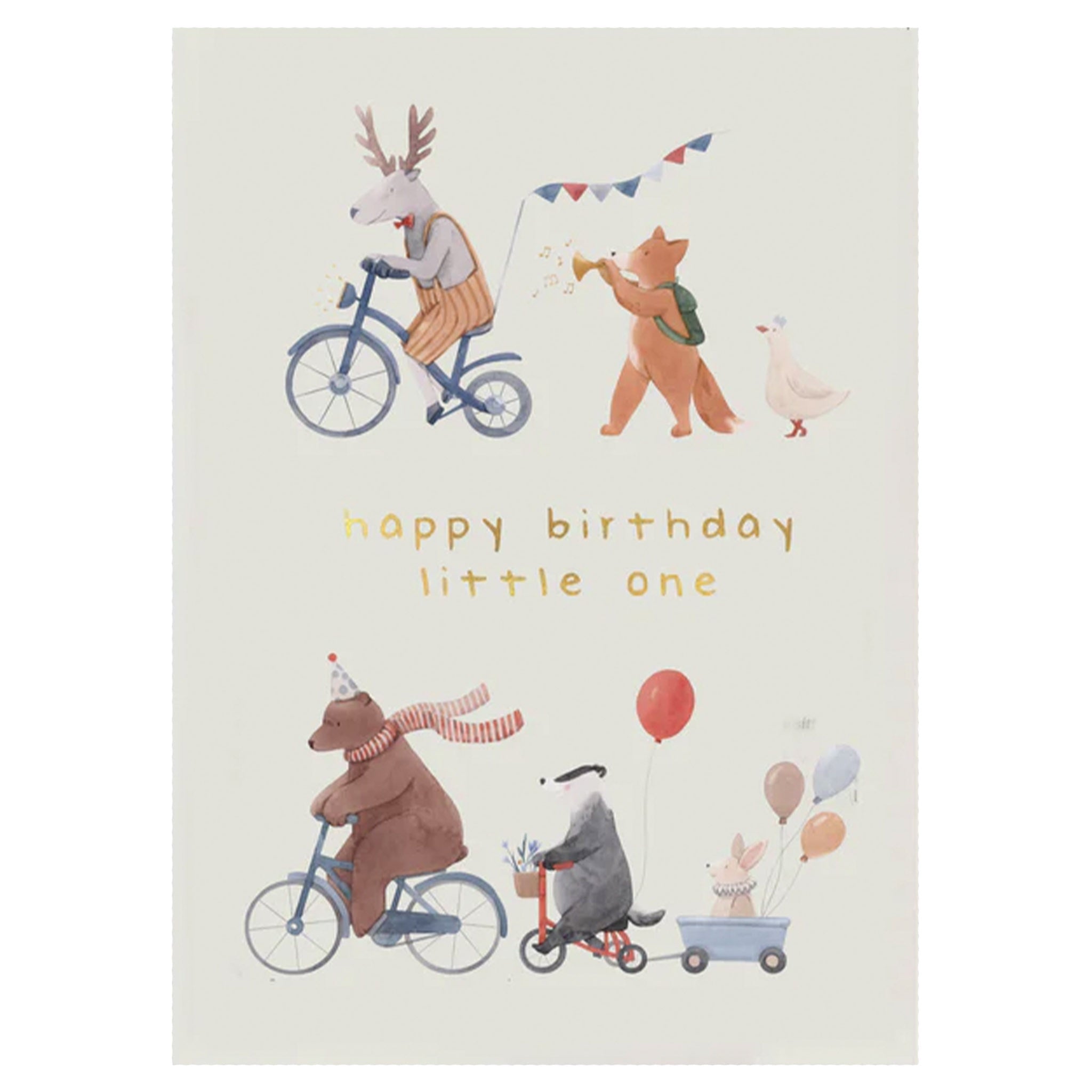Papier HQ Card - Happy Birthday Little One - Tea Pea Home