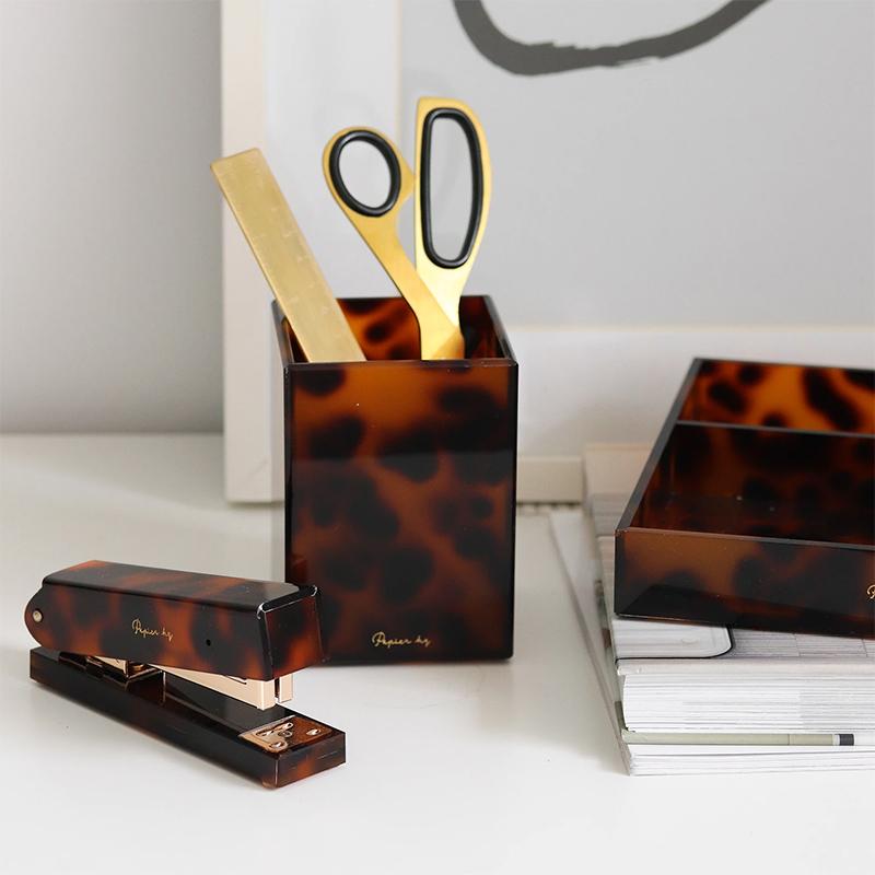 Papier HQ Leopard Pen Cup - Tea Pea Home