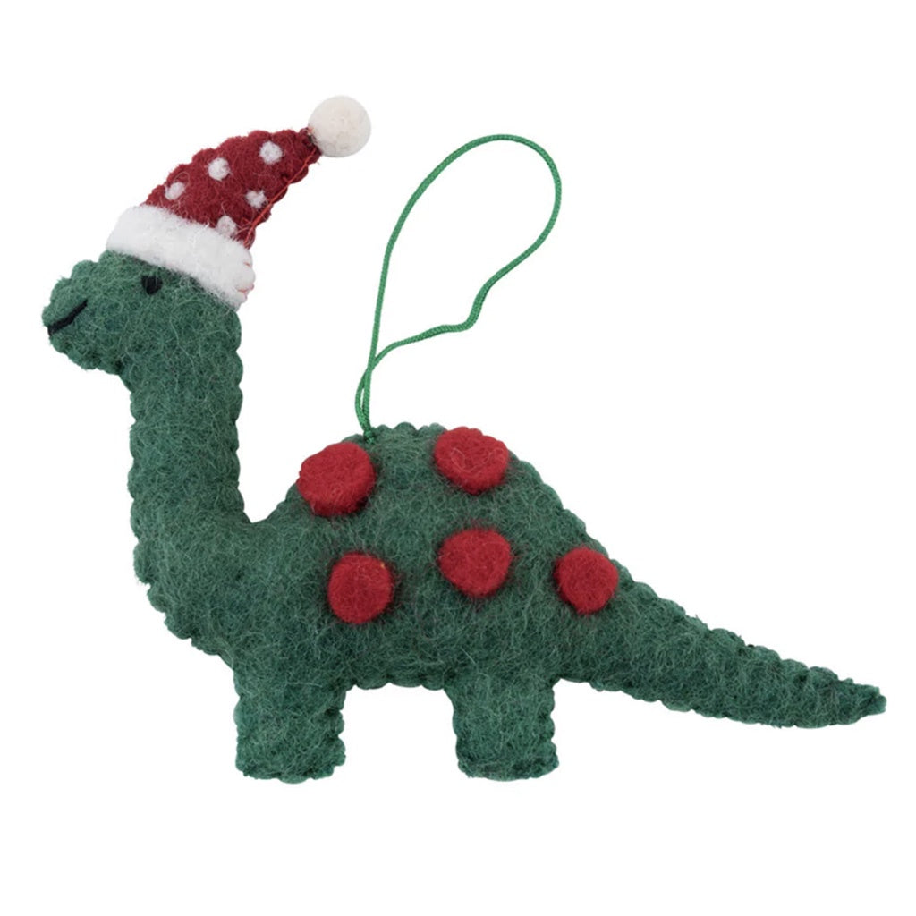 Pashom Nepal Felt Christmas Decoration - Brachiosaurus - Tea Pea Home