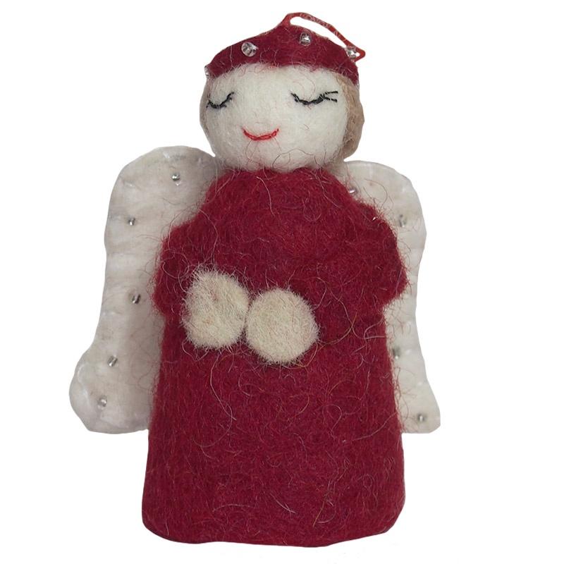 Felt angel Christmas decoration