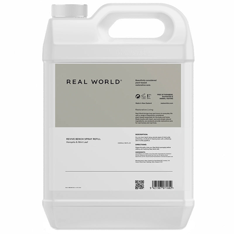 Real World NZ Revive Bench Spray 5L Refill - Tea Pea Home