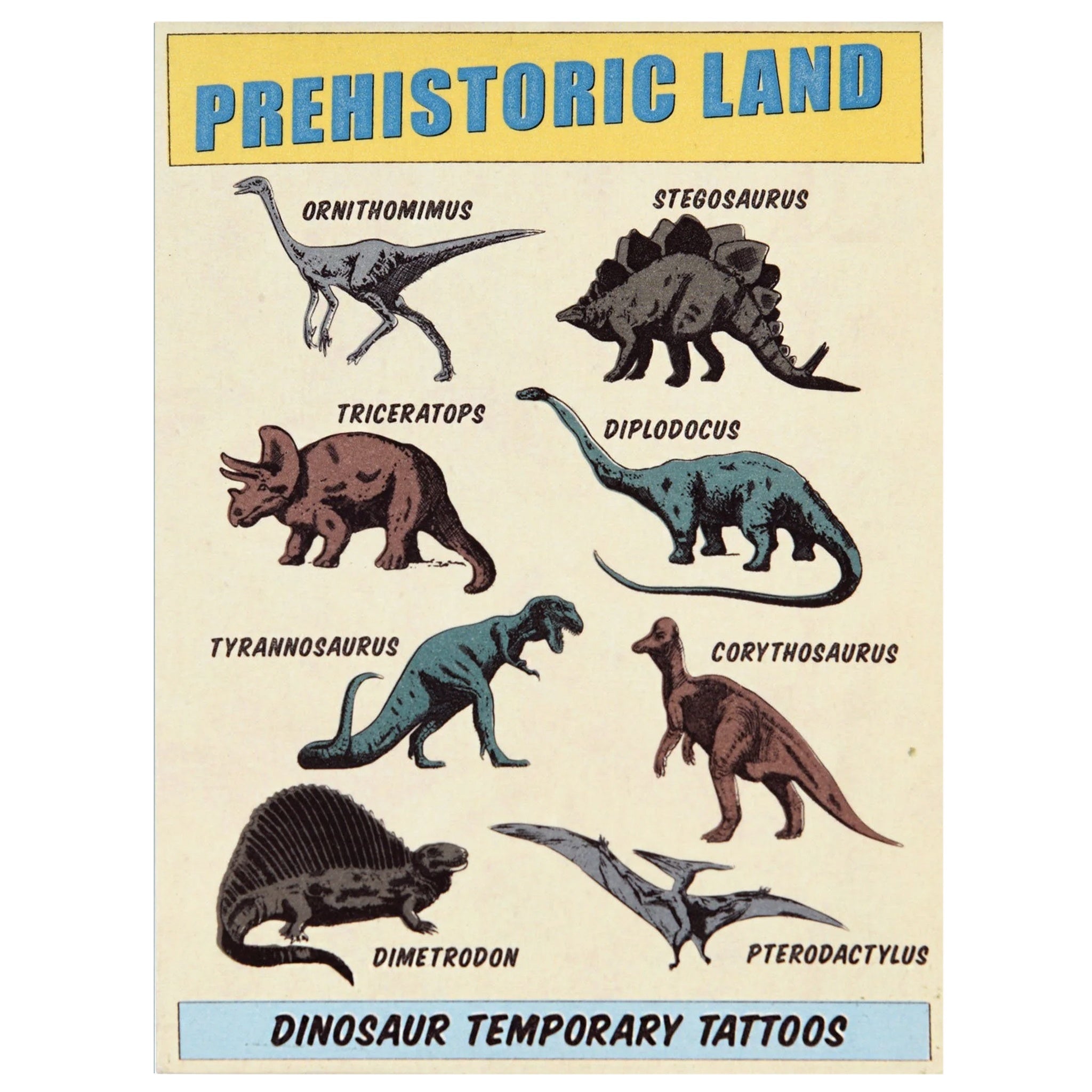 Rex London Temporary Tattoos - Prehistoric Land - Tea Pea Home
