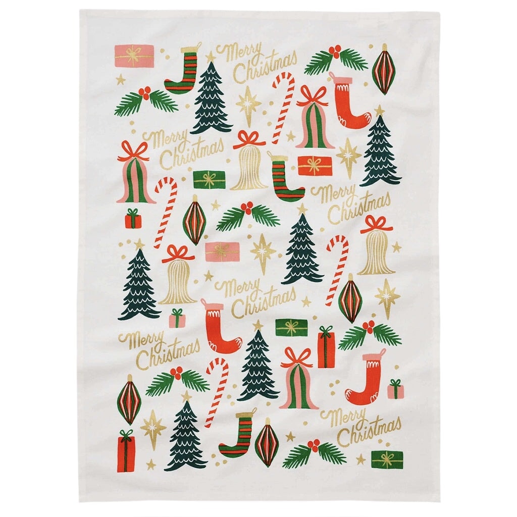 Rifle Paper US Christmas Tea Towel - Tea Pea Home