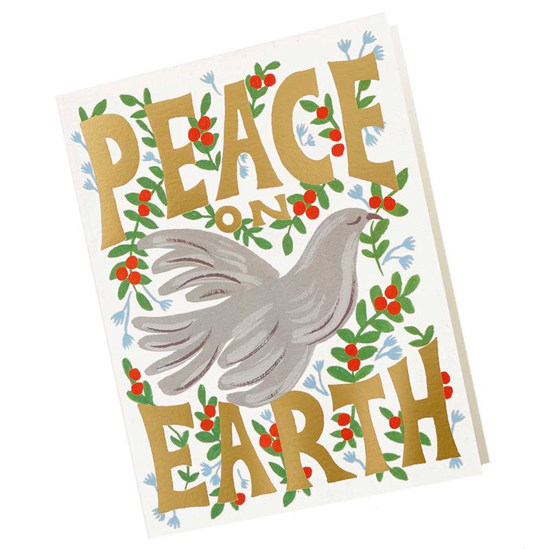 Rifle Paper US Christmas Card - Peace Dove - Tea Pea Home