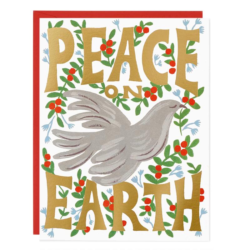 Rifle Paper US Christmas Card - Peace Dove - Tea Pea Home