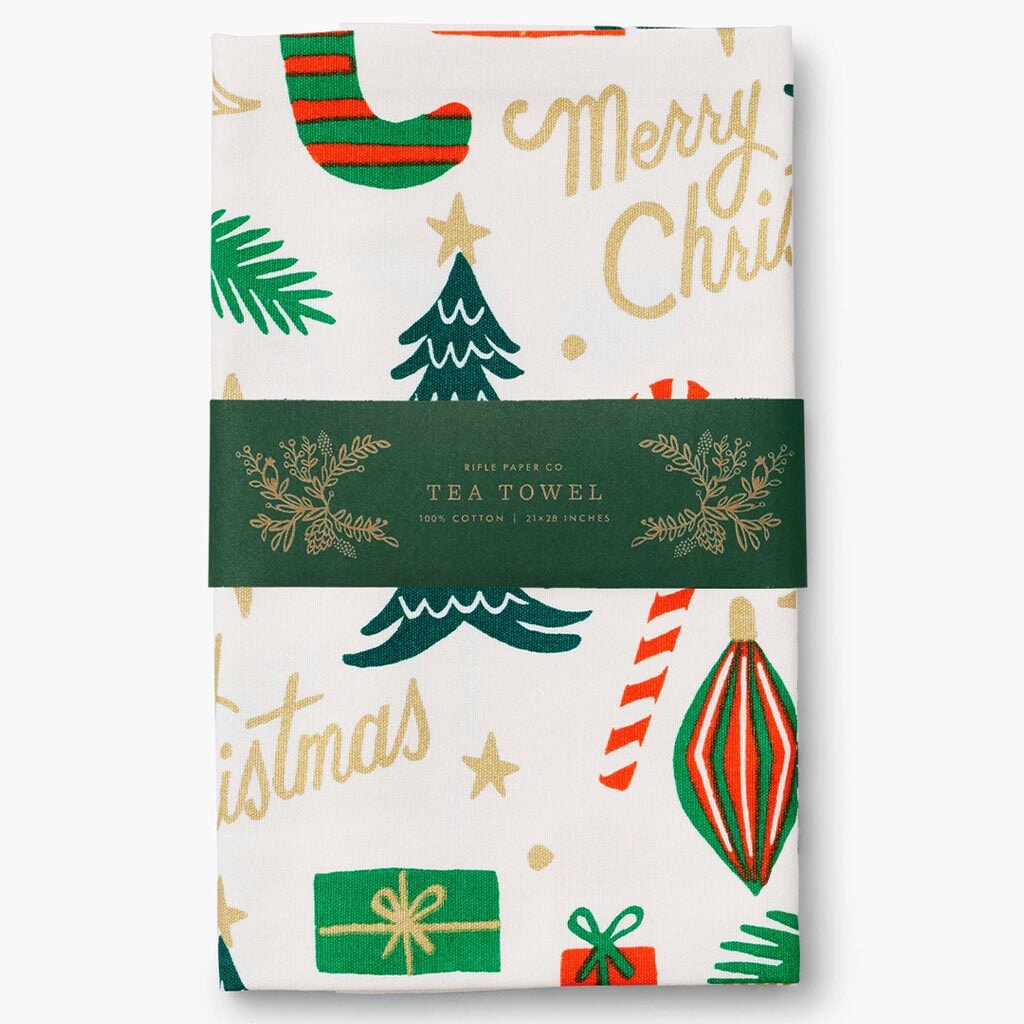 Rifle Paper US Christmas Tea Towel - Tea Pea Home