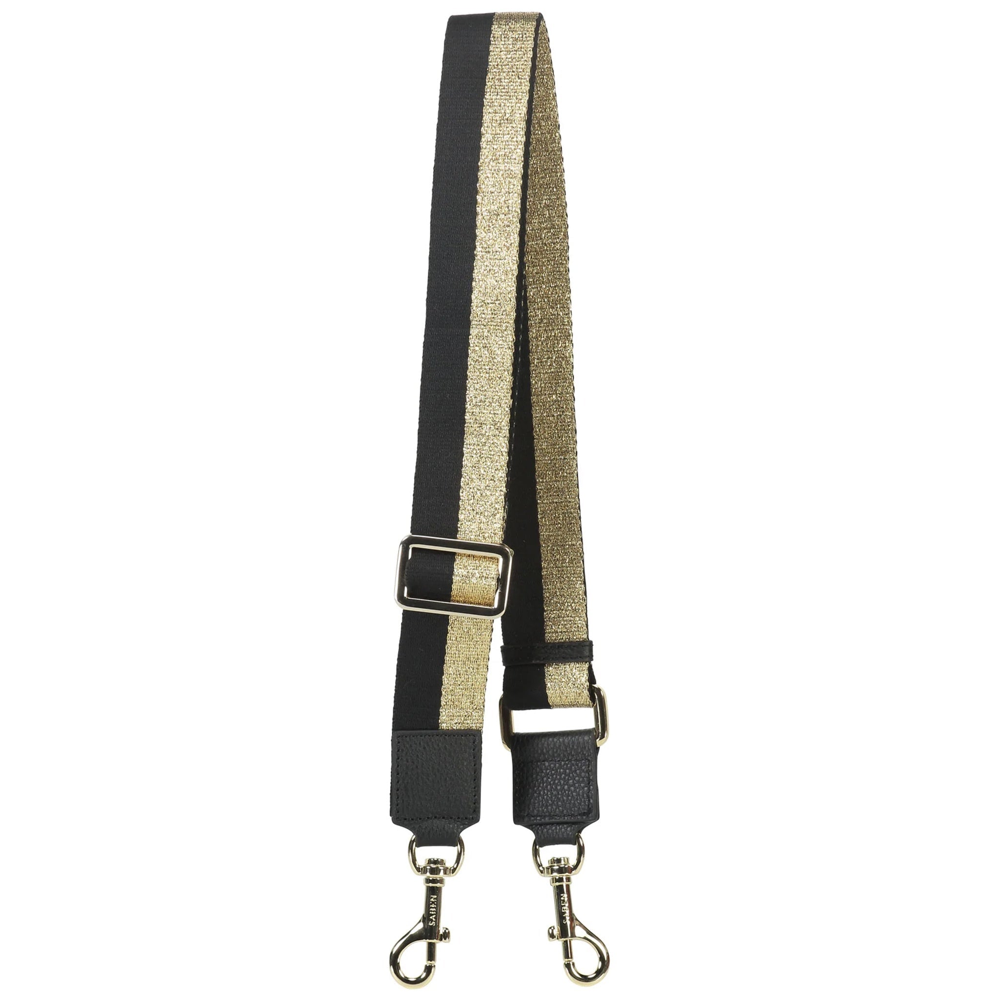 Saben Feature Strap - Gold & Black Stripe - Tea Pea Home