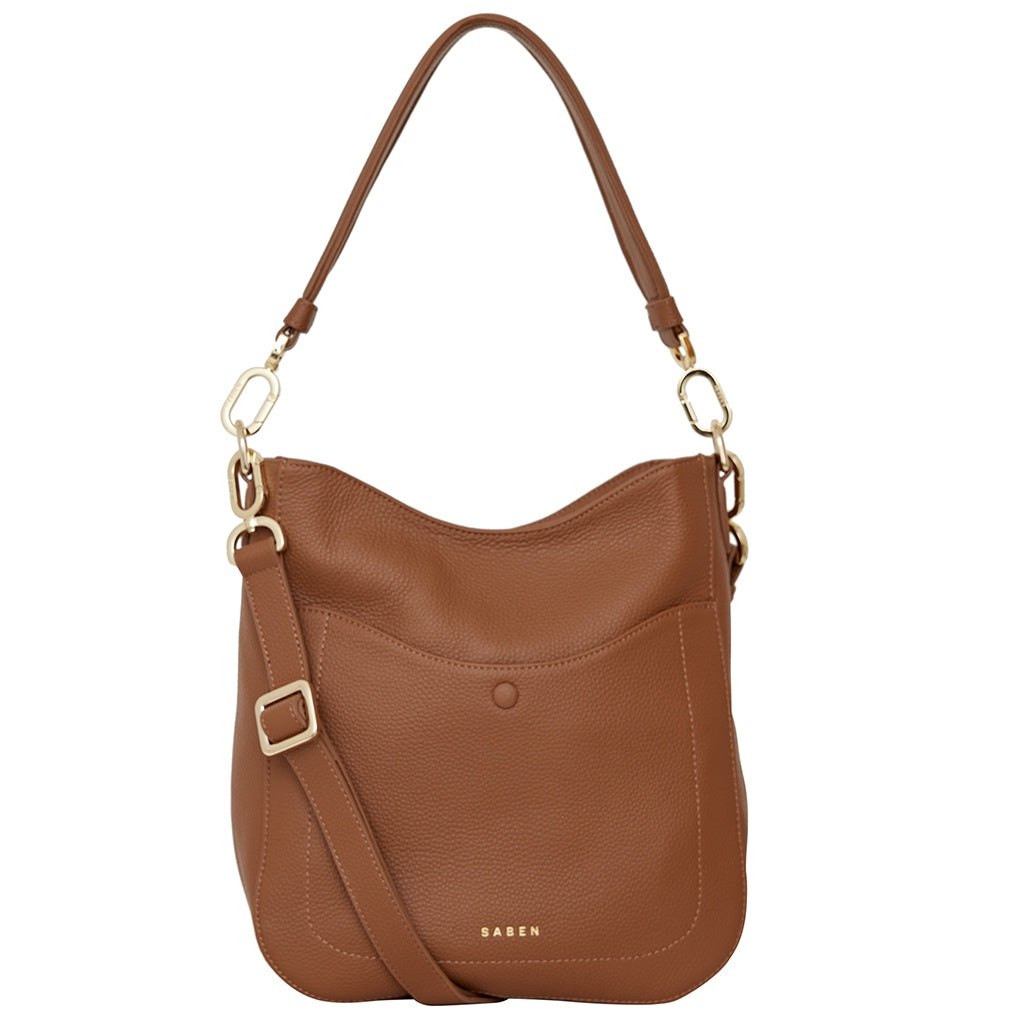 Saben Rebe Crossbody Handbag - Tan - Tea Pea Home