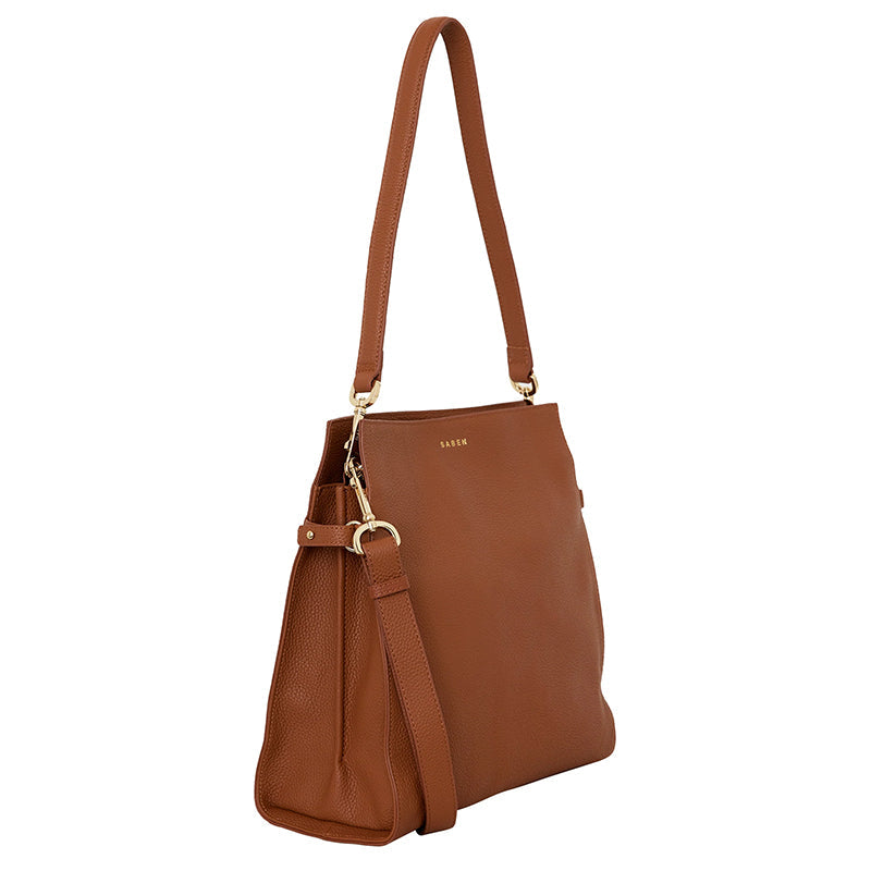 Saben Beatrice Handbag - Tan - Tea Pea Home