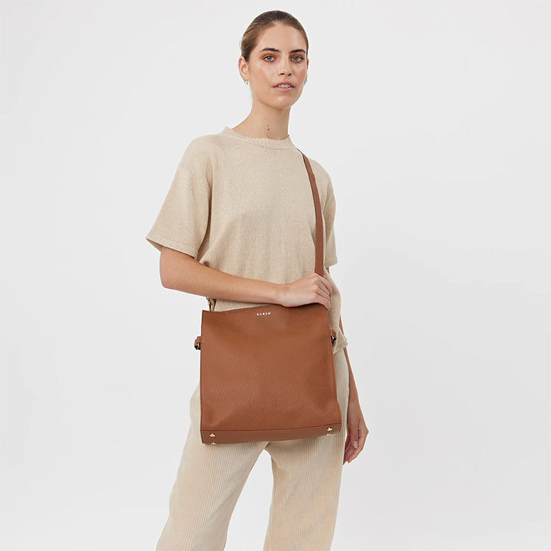 Saben Beatrice Handbag - Tan - Tea Pea Home