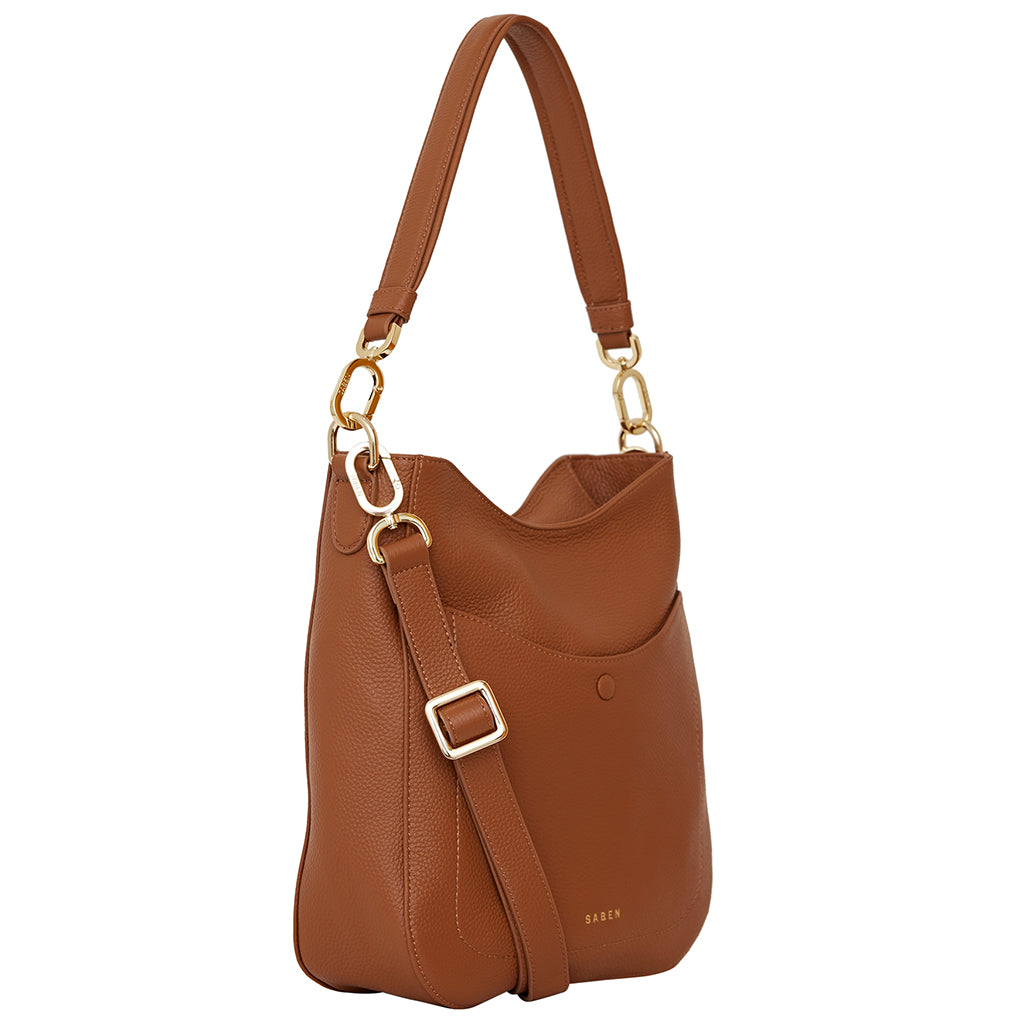 Saben Rebe Crossbody Handbag - Tan - Tea Pea Home