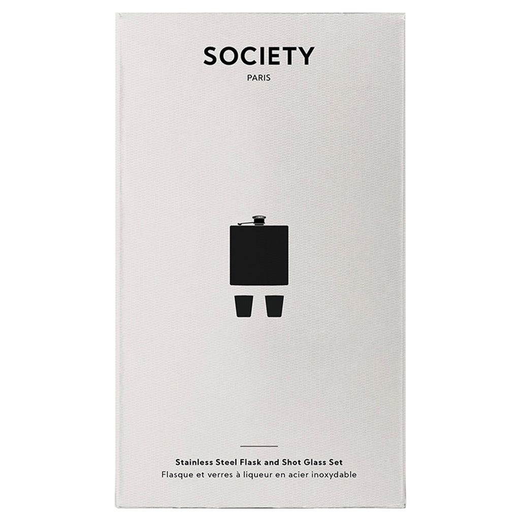 Society Paris Barware Flask and Shotglass Set - Tea Pea Home