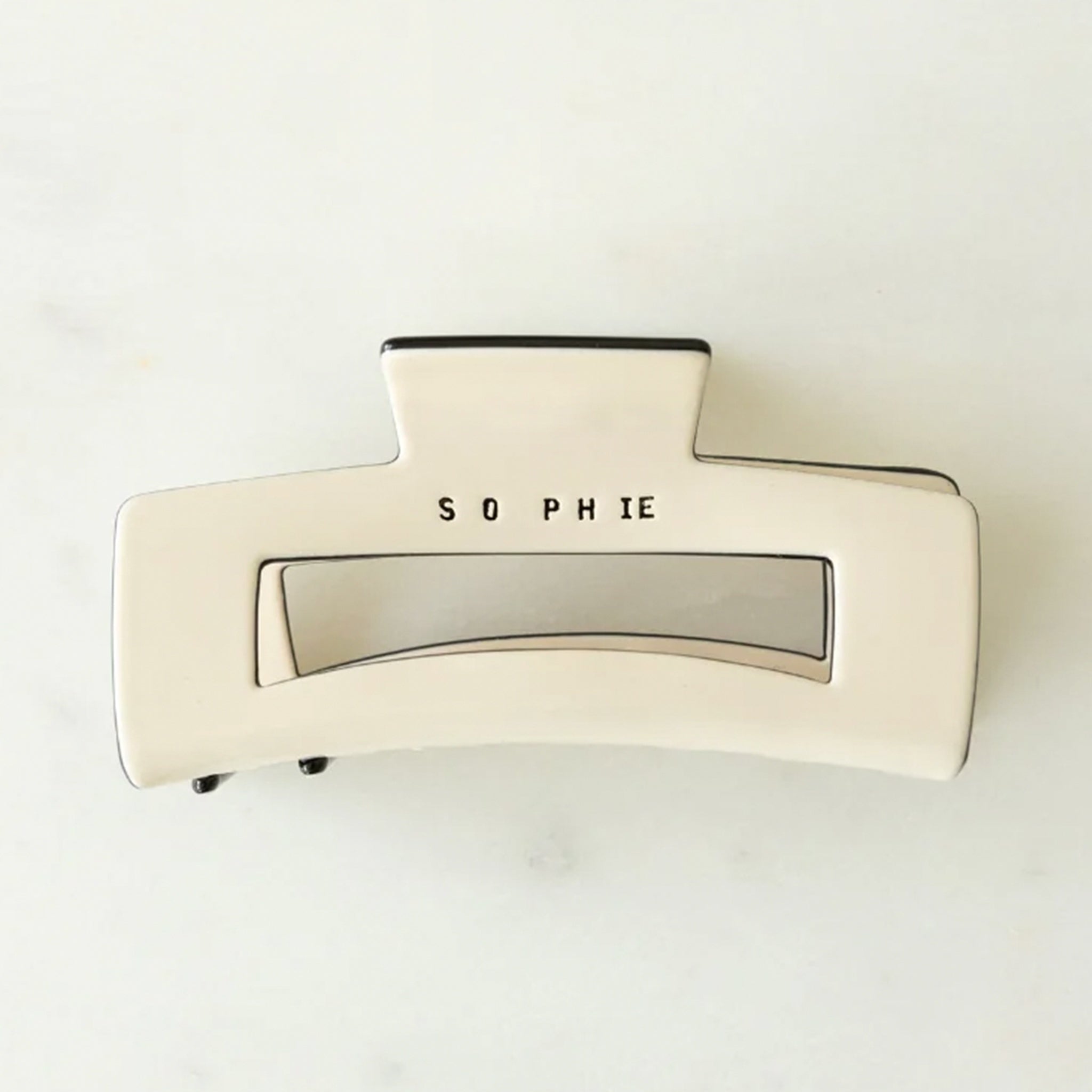 Sophie Claw Clip Large - Ivory - Tea Pea Home