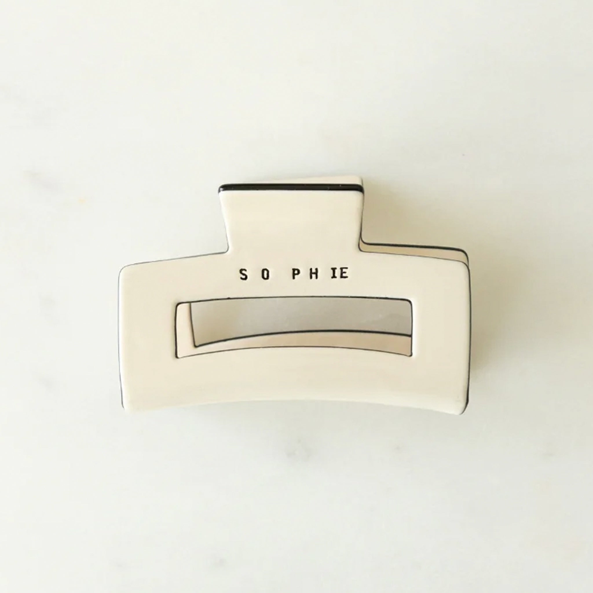 Sophie Claw Clip Medium - Ivory - Tea Pea Home