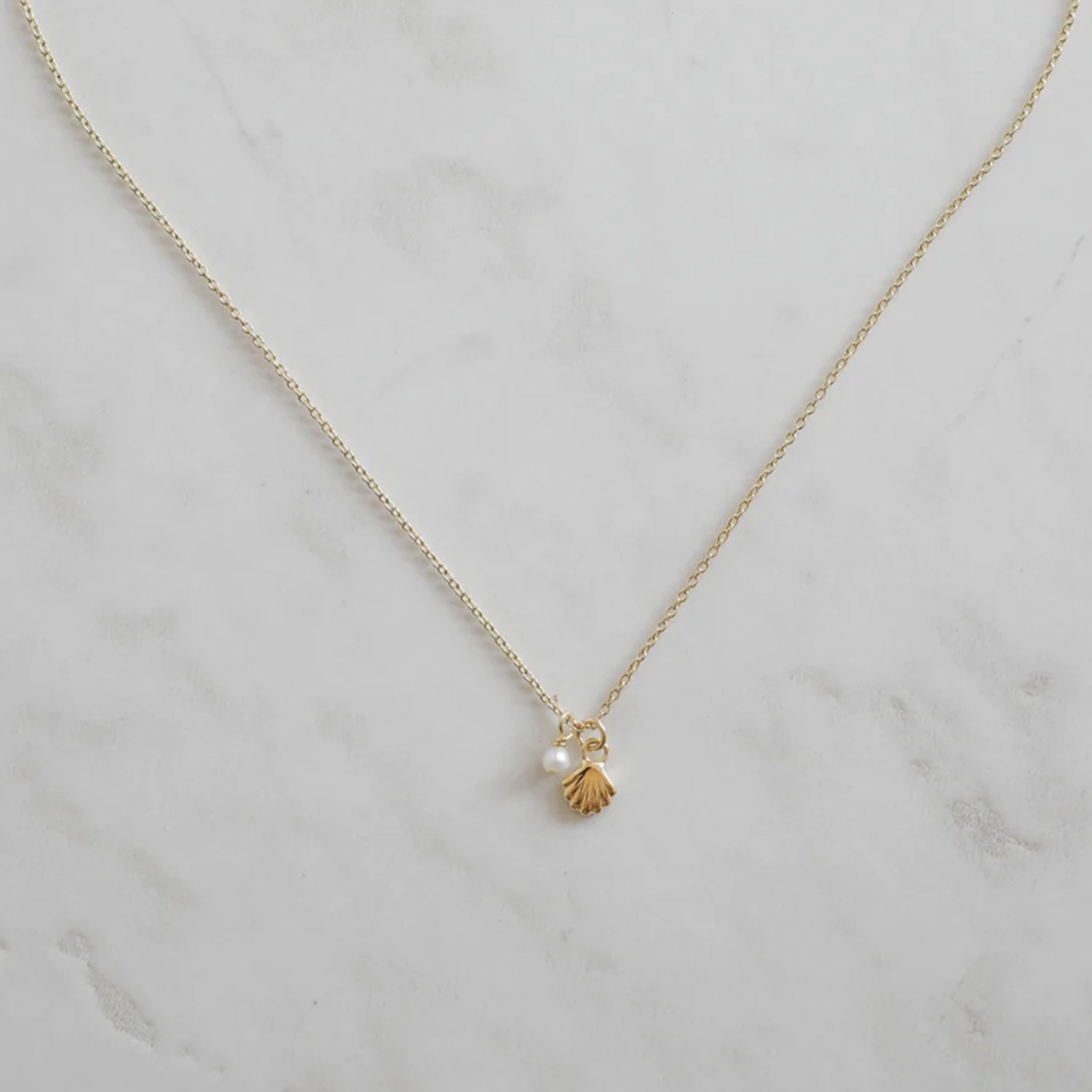 Sophie She Shell Necklace with Pearl