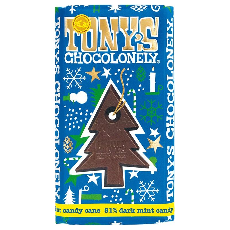 Tony's Chocolonely 180g Dark Chocolate Candy Cane - Tea Pea Home