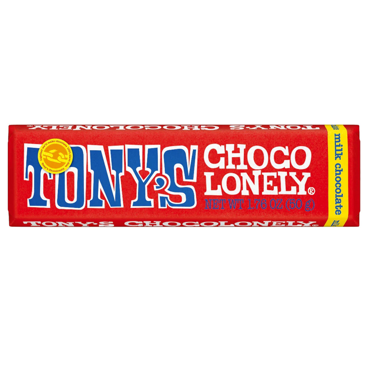 Tony's Chocolonely 50g Mini Bar Milk Chocolate | Tea Pea