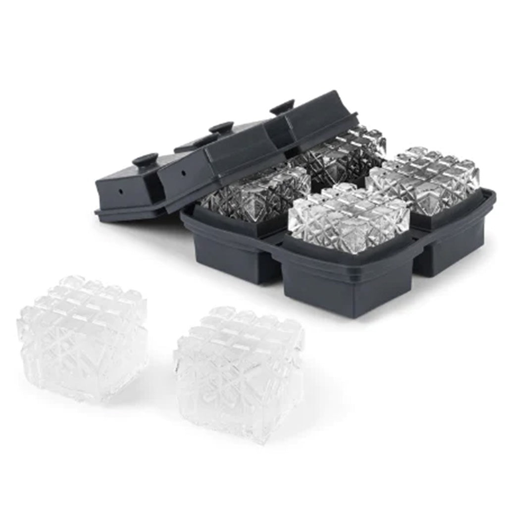 W&P New York Peak Crystal Cocktail Ice Tray - Etched - Tea Pea Home