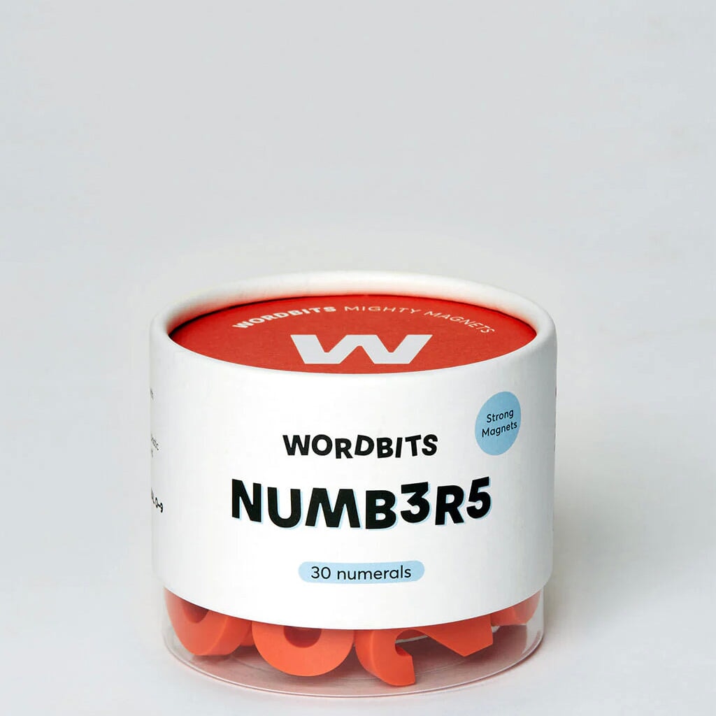 Wordbits Strong Number Magnets - Tea Pea Home